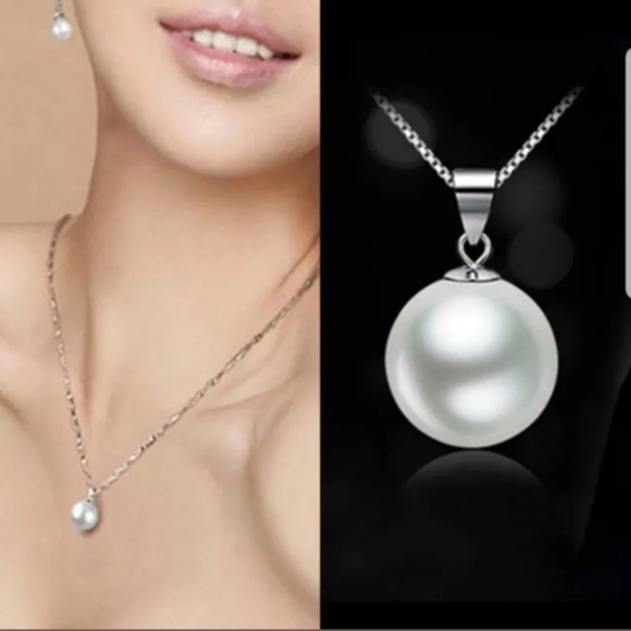 Beautiful chain white freshwater pearl fashion New - Picture 1 of 5